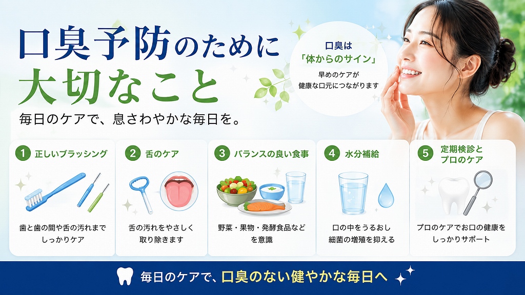 口臭予防のために大切なこと
