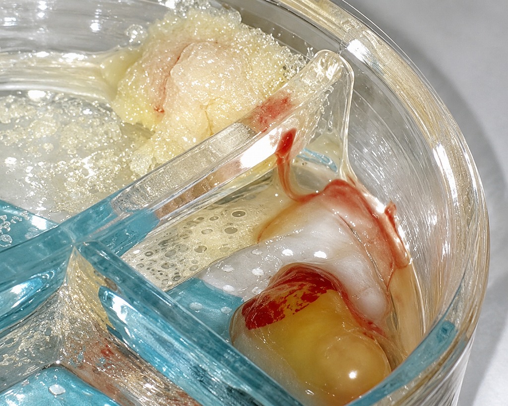 人工骨（Bio-Oss）とCGFを混ぜる