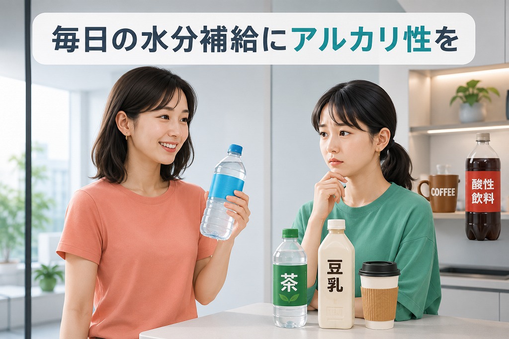 毎日の水分補給にアルカリ性を