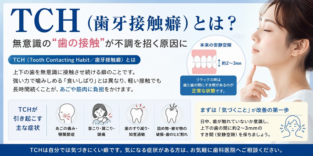 TCH（歯牙接触癖）とは
