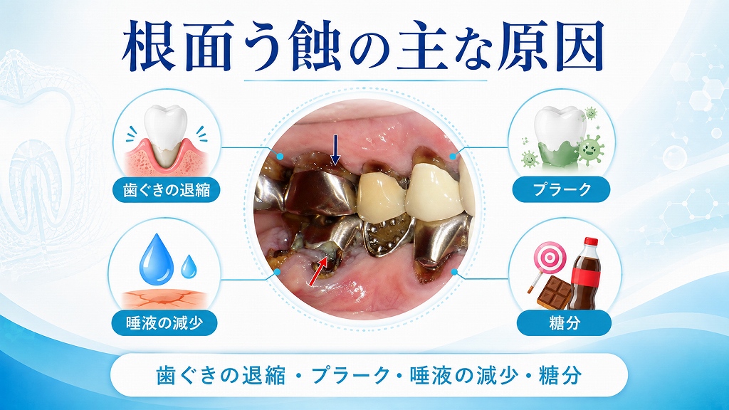 根面う蝕の主な原因
