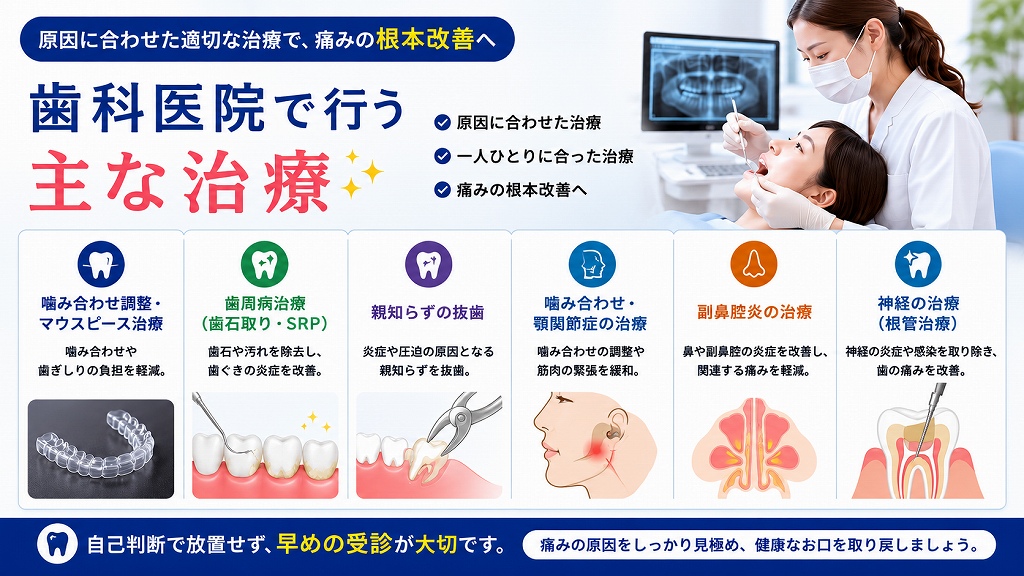歯科医院で行う主な治療
