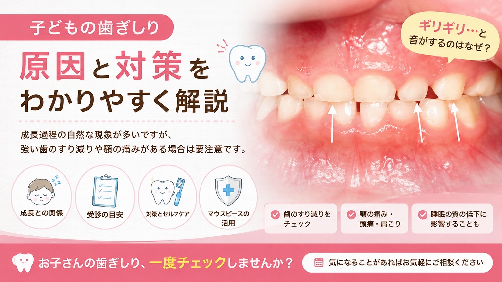 子どもの歯ぎしり原因・対策