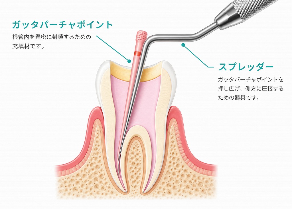 側方加圧根管充填法