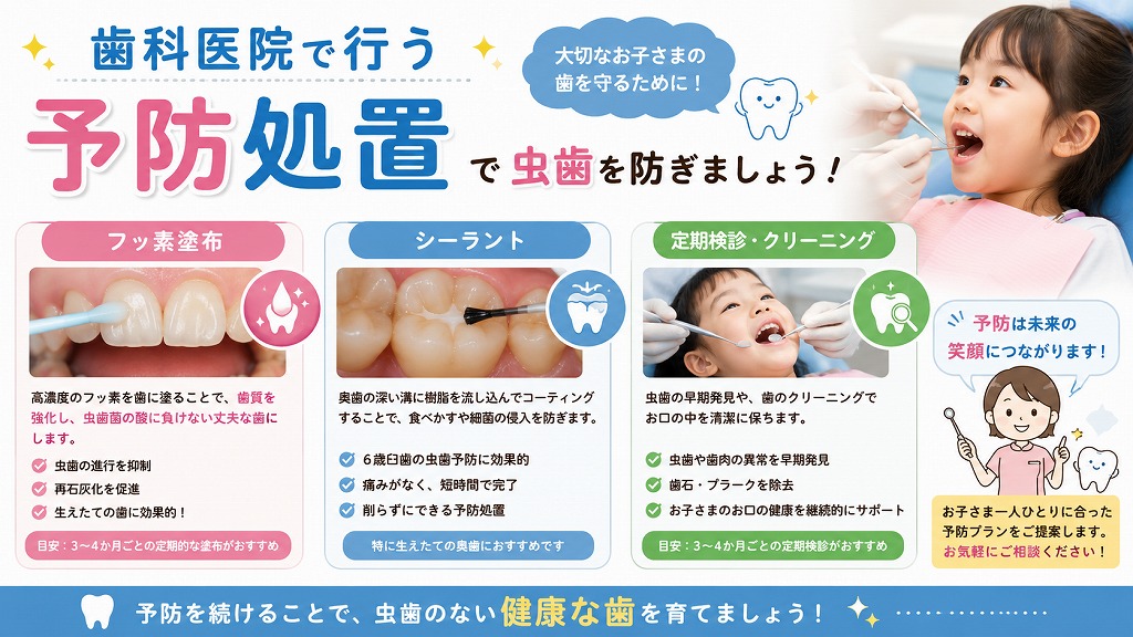歯科医院で行う予防処置