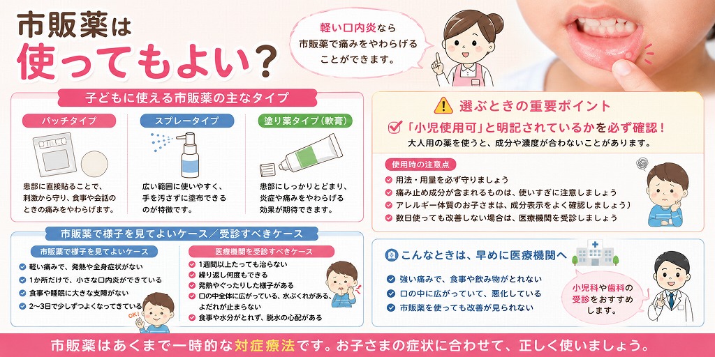 市販薬は使ってもよい？