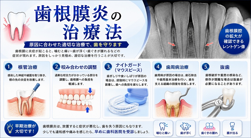 歯根膜炎の治療法