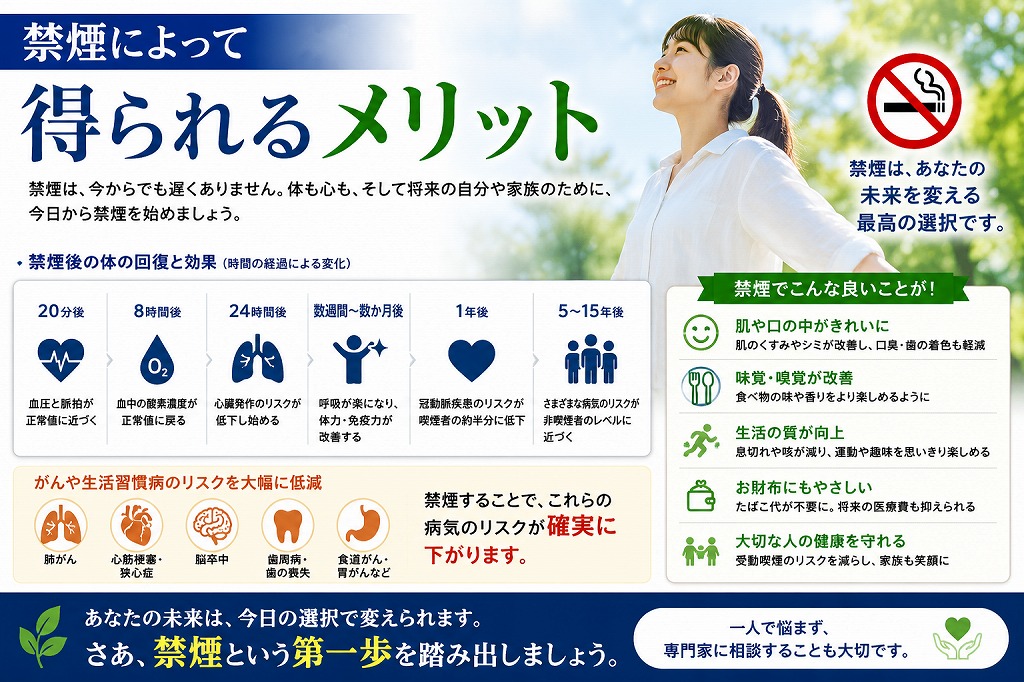 禁煙によって得られるメリット