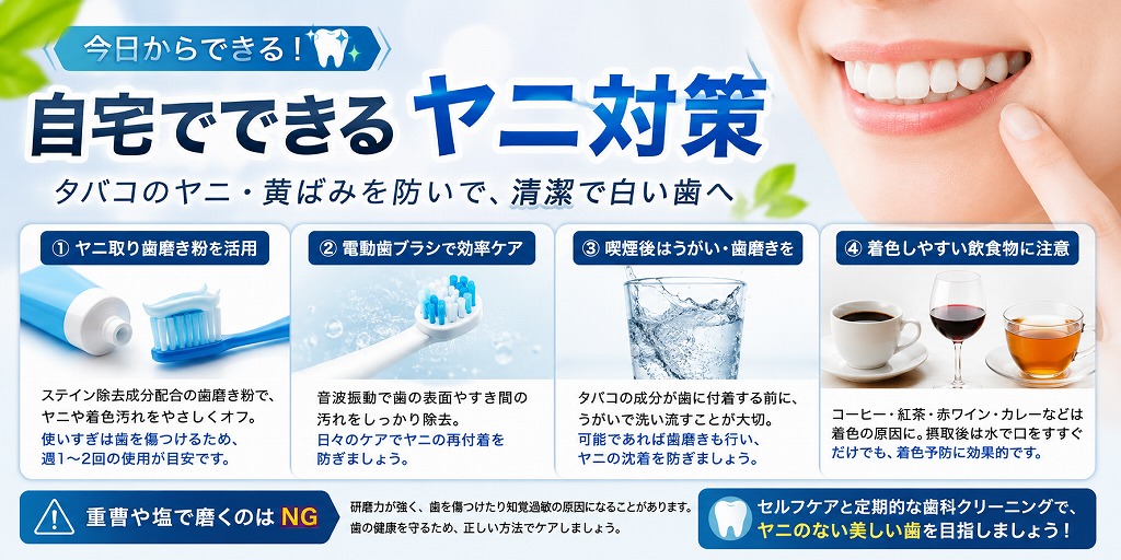自宅でできるヤニ対策