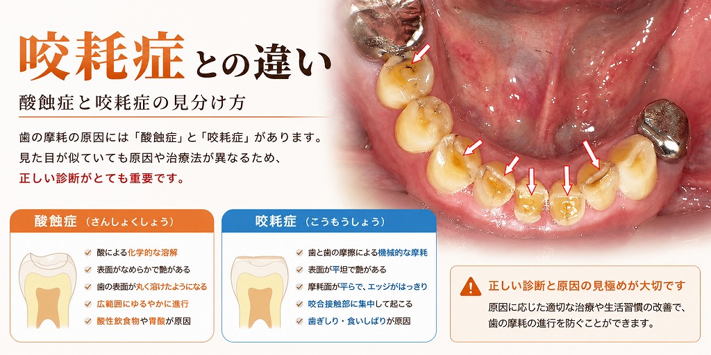 咬耗症との違い