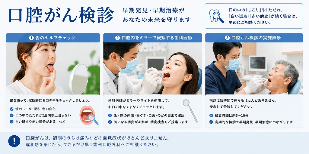 口腔がんの早期発見にも力を入れています