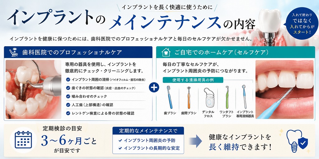 ンプラントのメインテナンスの内容