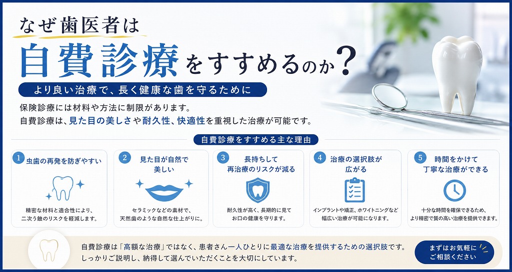 なぜ歯医者は自費診療をすすめるのか？