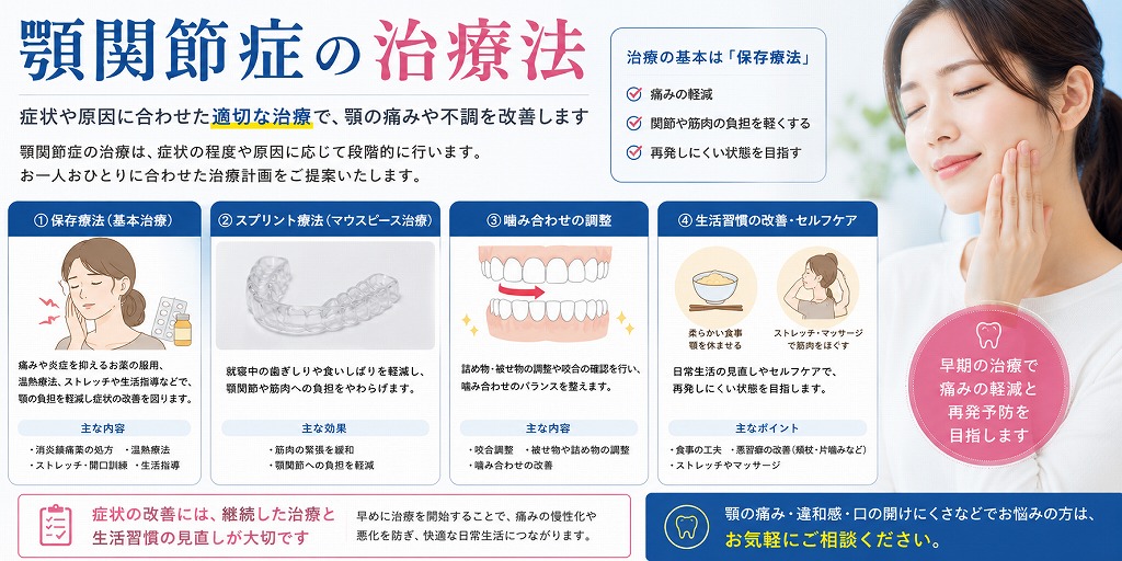 顎関節症の治療法