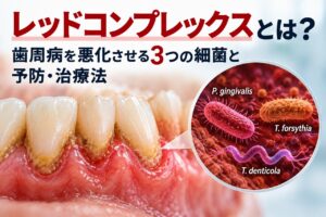 レッドコンプレックスとは？歯周病を悪化させる3つの歯周病菌と予防法